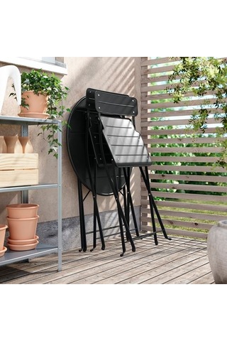 Ikea Sundsö Katlanabilir Masa, Antrasit, 65 Cm