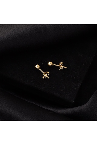 Bilezikci 14 Ayar Altın Top Küpe 5 mm. KPDLY14K28468