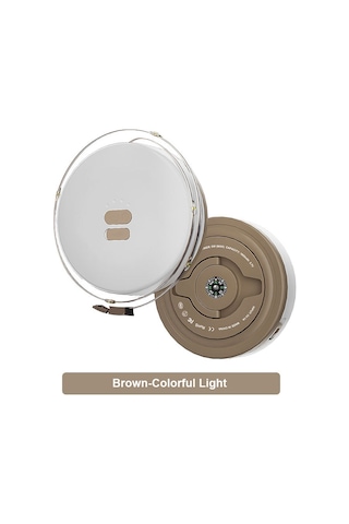 Yuntech01 7m Rgb Renkli Kamp Işığı, App Kontrolü, Şarj Edilebilir, Çok Amaçlı, Çadır/ Bahçe İçin Asılabilir Fener, Kuru Sarı Çok Renkli