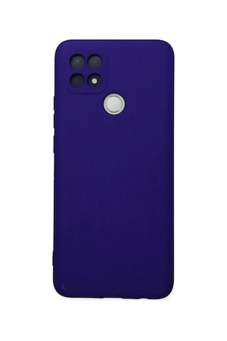 Oppo A15 Kılıf Nano İçi Kadife Silikon - Mor Belirtilmemiş