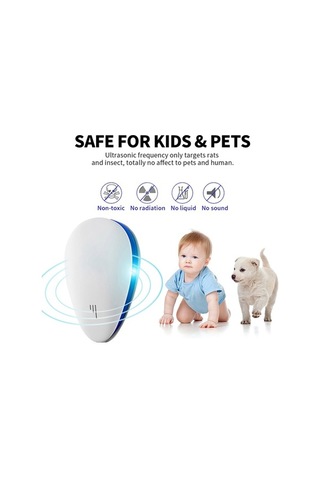 Fortunelane 2 Adet Ultrasonik Sürükleyici, Fare, Mus Engeli, 24-64 Khz, Ab Materyal, Avrupa Standartı