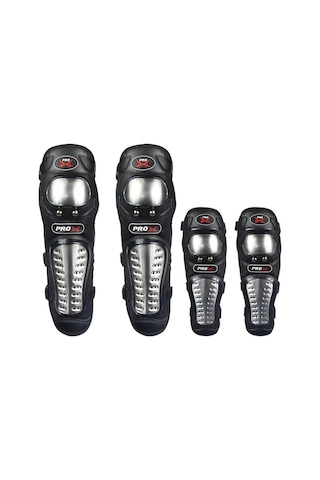 Neevoyu Motor Kollu Ve Dizlik 4'lü Set - Çelik Kaplama, Ayarlanabilir Kayışlı, Offroad Ve Bisiklet Sporları İçin Tüm Mevsim Korumalı Altyapı