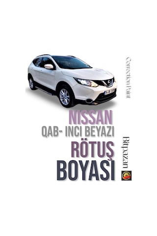 Nıssan Qashqai - İnci Beyaz Otomobil Çizik Taş İzi Giderici Rötüş Boyası 20+20ml Çift Şişe