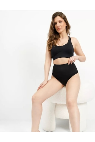 Mabet Bel Bölgesi Etkili Slip Külot Siyah Renk Siyah