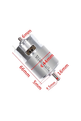 RS775 DC Motor 12V 15000Rpm Yüksek Hız Tork Çift Bilyalı Rulman Matkap Torna CNC Router Motor