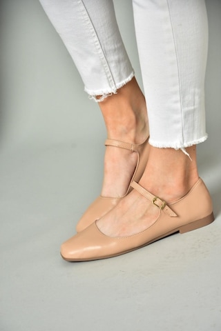 Fox Shoes S726252509 Ten Kadın Babet Ten Rengi