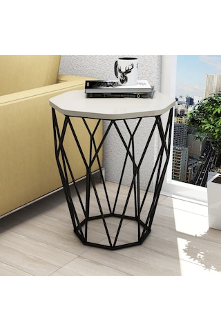 Variant Sofya Metal Yan Sehpa - Krem