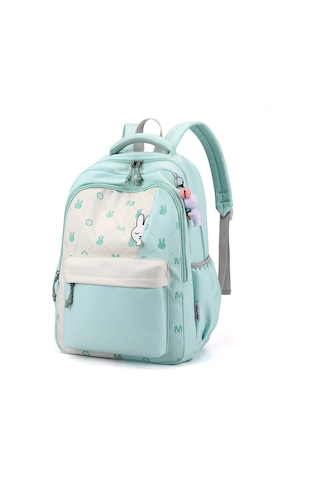 Gençler İçin Şık Ve Konforlu Okul Çantası, Ergonomik Sırt Askılı Gündelik Kullanıma Uygun Modeller Yeşil