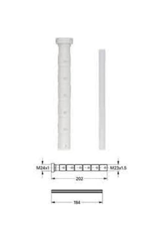 Grohe 45203000 Plastik Uzatma Parçası 20 Cm Beyaz
