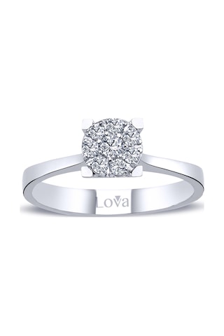Lova 1 Karat Tektaş Görünümlü Pırlanta Yüzük - 1070113