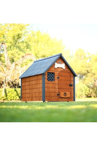 Mandu Isı Yalıtımlı Ahşap Köpek Kulübesi Large
