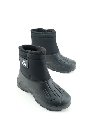 Gezer Erkek Kışlık İçi Peluşlu Su Geçirmez Tek Cırt Cırtlı Boğazdan Ayarlanabilir Rahat Taban Günlü Siyah