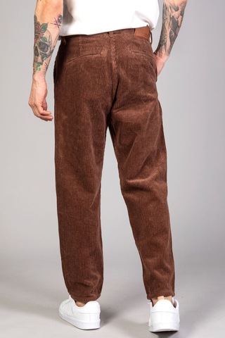 Little Cup Jeans Co Erkek Kahve Baggy Fit Rahat Kalıp Kadife Pantolon Siyah