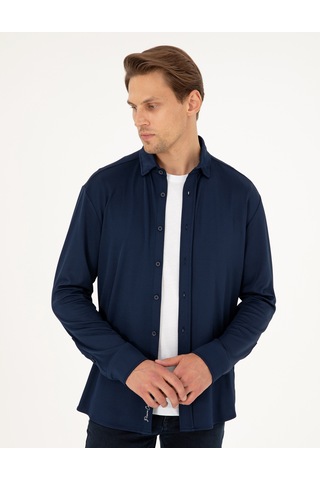 Pierre Cardin Erkek Lacivert Gömlek Örme 50293240-vr033 Lacivert