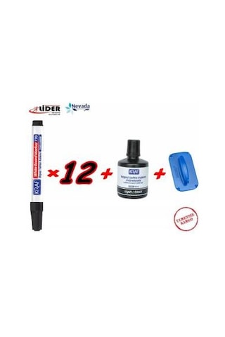 Kraf 770 Silinebilir Yazı Tahtası Kalemi Seti Board Marker Mavi