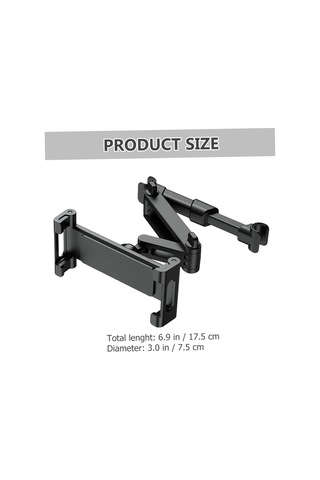 Araba Arka Koltuk Başlığı Tablet Tutucu Evrensel Telefon Montajı Döndürme Ve Geri Çekilebilir İşçilik