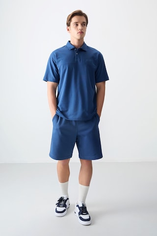 Tommy Life Parlament Pamuklu Kalın Yumuşak Dokulu Polo Yaka Oversize Fit Basic Erkek T- Shirt - 88382 Parlament