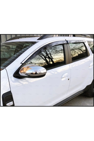 Yeni Dacia Duster Krom Ayna Kapağı 2018 Üstü Paslanmaz