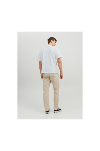 Jack & Jones Jorbrınk Studio Erkek Bisiklet Yaka Turuncu T-shirt 12227718 Beyaz
