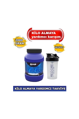 BMB Kilo-Almaya Yardımcı Gıda Takviyesi  2 KG 2000 Gr + Shaker Bardak
