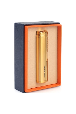 Conquistador Tek Torch Pürmüz Gold Metal Puro Çakmağı Cnq-030