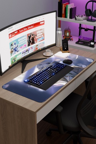 Bungou Stray Dogs Anime V2 - 90x40 Xxl Gaming Kauçuk Kaymaz Taban Mouse Pad Fare Altlığı