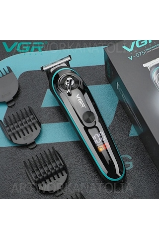 Vgr V-075 Digital Göstergeli Usb Şarjlı Profesyonel Tıraş Makinesi