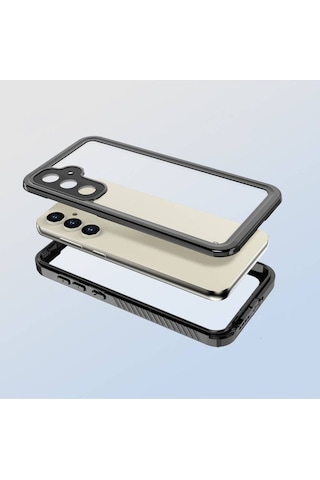 Galaxy S23 Fe Kılıf 1-1 Su Geçirmez Kılıf Siyah