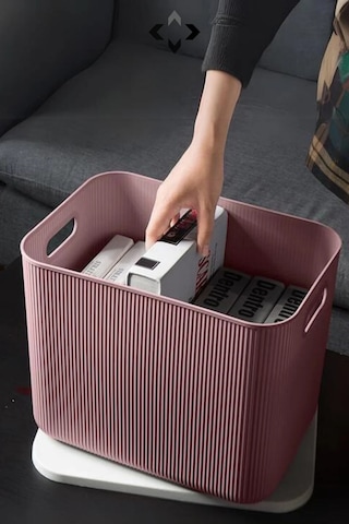 Bayev 4 Adet 21 Lt Storage Mor Dolap Içi Düzenleyici Oyuncak Ve Çamaşır Sepeti Elbise Saklama Kutusu Mor