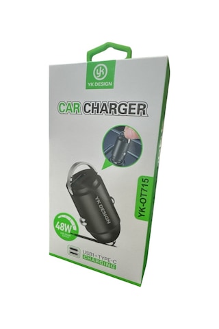 Yk Design Yk-ot715 Pd 48w Araç Gerçek Hızlı Şarj Başlığı