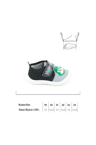 Gezer Yazlık Bebe Erkek Keten Happy Bird Cırt Cırtlı Ayarlanabilir Ayakkabı Ga2ybm.03355.00.r69.0a