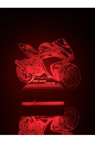 Yamaha R25 Motor Doğum Günü Hediyesi Kişiye Özel Gece Lambası