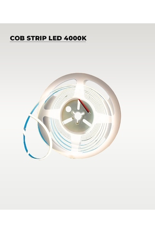 12v Cob Şerit Led Günışığı Işık - Metrede 360 Led - 5 Metre 5 METRE