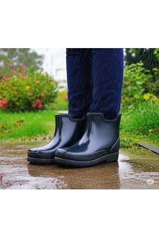 Potin Unisex Yağmur Botu 36-40 Siyah Siyah