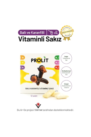 Prolit Ballı Karanfilli Vitamin Destekli Fonksiyonel Sakız 3 Lü Avantaj Paketi