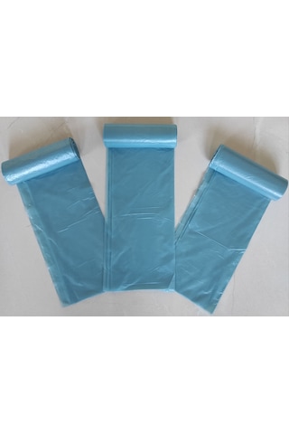 Mavi Çöp Poşeti 50x60 Cm 15'li Rulo, 5 Rulo 75 Adet