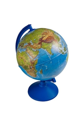Gürbüz Işıksız Modern Küre Fiziki Dünya Haritası 26 CM