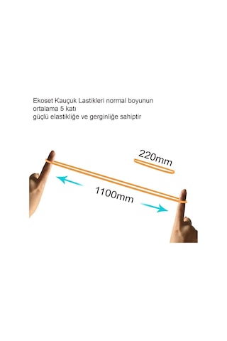 Ekoset Geniş Kauçuk Paket Ambalaj Kasa Lastiği 220X5Mm 1Kg