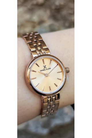 Daniel Klein Dke.1.10874-6 Metal Kordon Metal Kasa 3 Atm Suya Dayanıklı Rose Renk Kadın Kol Saati Rose Gold