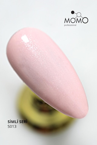 Momo Professional Kalıcı Oje S013 Simli Uçuk Pembe 4 Ml