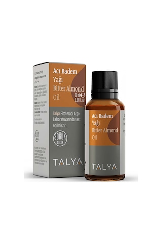 Talya Soğuk Sıkım %100 Saf ve Doğal  Acı Badem Yağı 20 ML