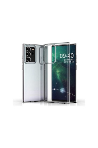 Rba Aksesuar Galaxy Uyumlu Note 20 Ultra Kılıf Rba Süper Silikon Kapak - Renksiz Çok Renkli