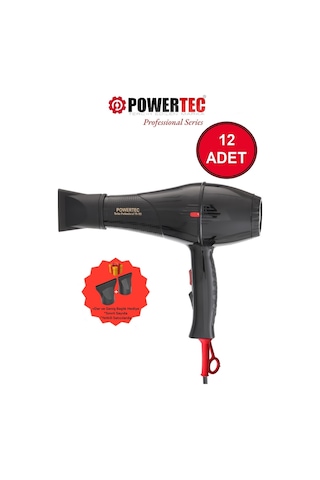 Powertec TR-701 Profesyonel Fön Makinesi 2500 W 12'li