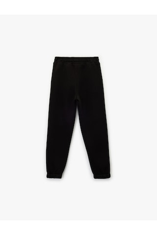 Koton Şardonlu Cep Detaylı Basic Jogger Eşofman Altı Siyah 7wkg40015ak