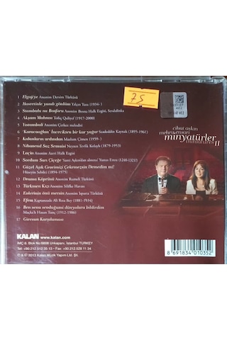 Plak Değildir Cd Dir Cd Cihat Aşkın Mehru Ensari Minyatürler Iı