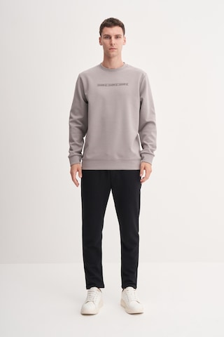 Cazador 53270 Erkek Bisiklet Yaka Sweatshirt Gri
