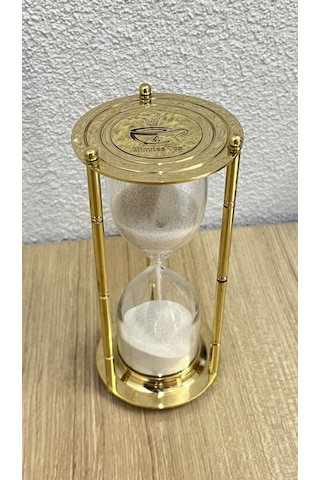 Vintage Pirinç Kum Saati 4 Dakikalık Özel Çay Demleme Zamanlayıcısı