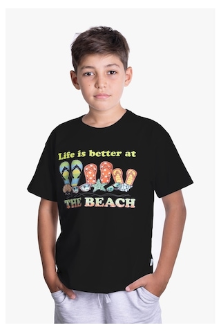 Little's World The Beach Çocuk Tshirt Siyah