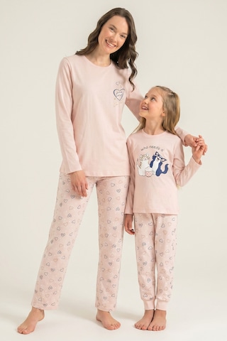 Rolypoly Anne Kız Who Needs A Hug Pembe Uzun Kol Pijama Takım Rp3902-a-v1 Rp3902-a-v1