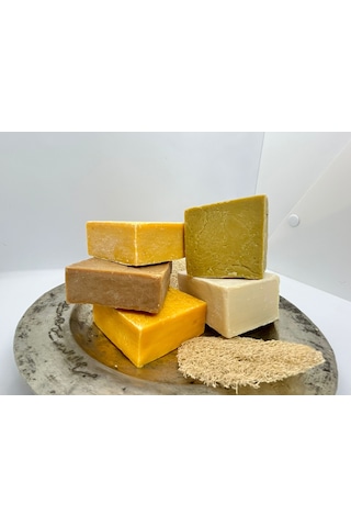 Atlas.Co By Adalinda Ardıç Katranı + Bıttım + Defne + Kükürt + Zeytinyağı Yöresel Sabun Seti 4 x 120 G